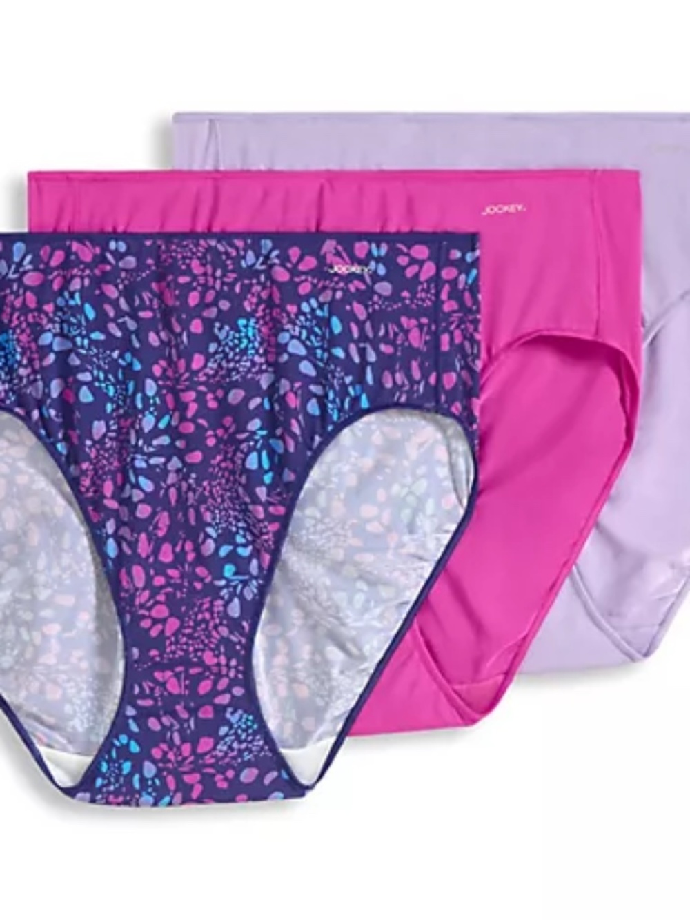 Jockey No Panty Line Promise French Cut Panties Set of 3, Multi Sz 6 a712474